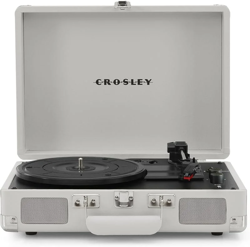 Crosley Cruiser Plus skivspelare, Bluetooth-skivspelare, vit sand — Portabel digital och ljud