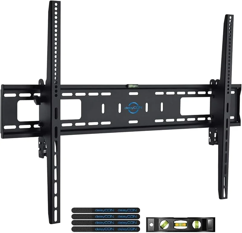 deleyCON Universellt Väggfäste för TV 60"-100" tum (152-254cm) Kan Lutas - 75 Kg - upp-VESA 900x600 - Plasma LCD LED OLED TFT CURVED TV-Fäste — TV och streaming