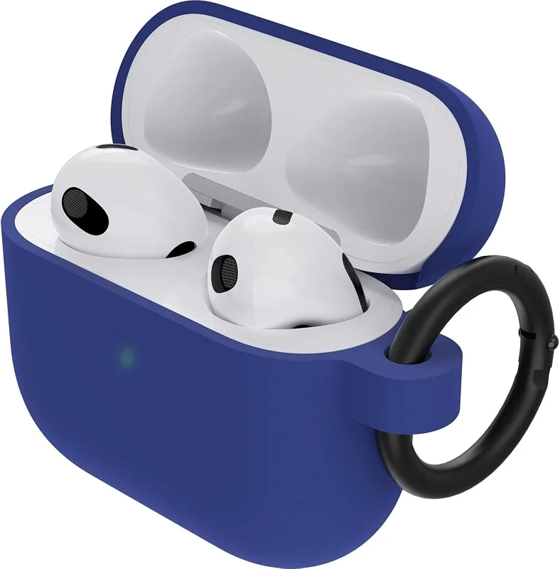 OtterBox Soft Touch Headphone Case för AirPods 3:e Gen 2021, stöttåligt, fallskyddat, ultratunt, skyddande fodral för Apple AirPods, inklusive karbinhake, Blå — Mobil och surfplatta