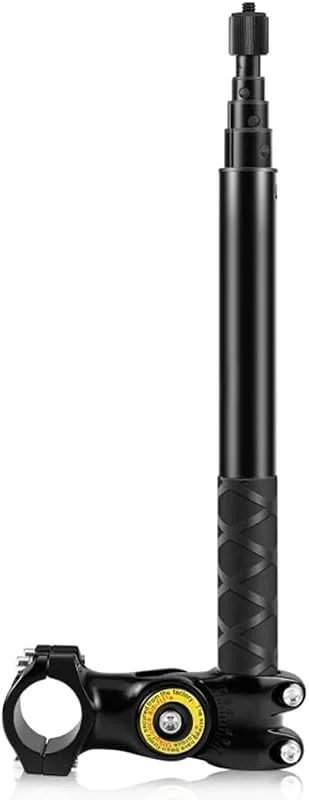 Andoer Osynlig selfiepinne, cykelkamerahållare, justerbar motorcykel selfie stick styrfäste kamerafäste 27, 9 cm–113, 5 cm med 1, 4 tums skruvför INSTA360 X2, X3 — Mobil och surfplatta
