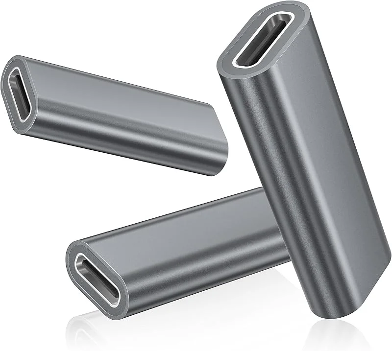 Basesailor USB C Hona till Hona Adapter 3Pack, 100W PD USB C Koppling 3.2 — Laddning och kablar