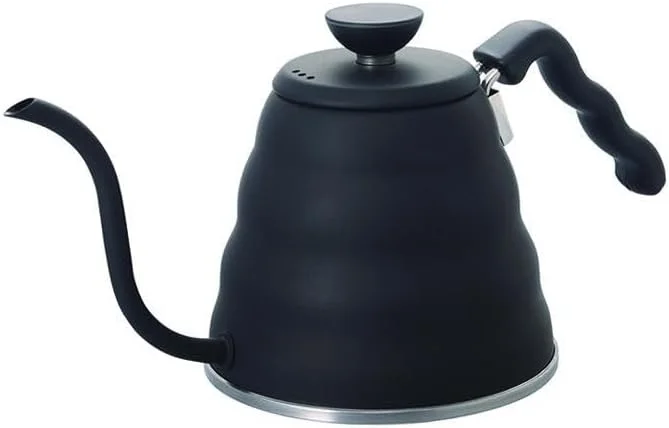 HARIO V60 Buono tekanna, glas, svart, spishäll, 1, 2 l, svart — Kök & Hushåll