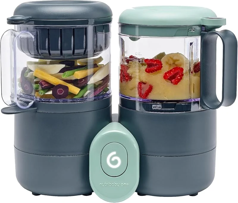 BABYMOOV Nutribaby One 4-i-1 matberedare, Grå — Kök & Hushåll