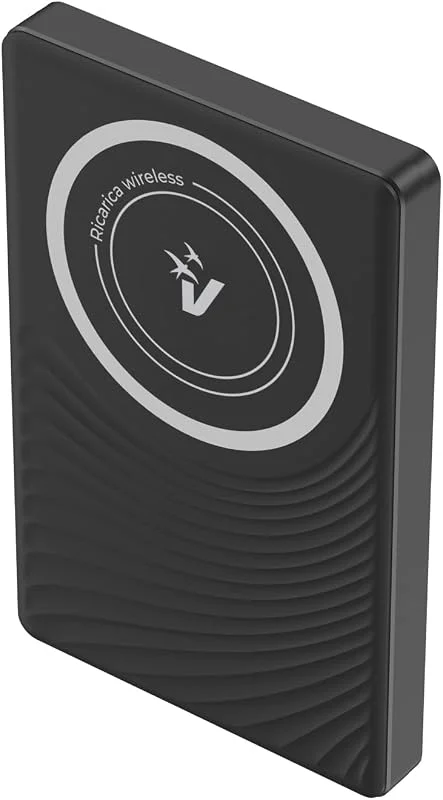 Powerbank VulTech VPB-MG10 10 000 mAh PD 20 W magnetisk magsäker, snabbladdning trådlös, typ C, LCD-skärm med laddningsdel, Samsung Xiaomi, Oppo Huawei, iPhone 16 15 14 13 12 — Mobil och surfplatta