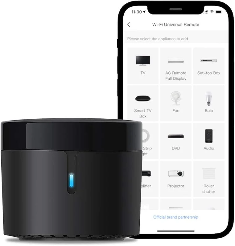 BroadLink RM4 Mini, universell IR-fjärrkontroll, kodlärande, TV, AC, fungerar med Alexa, IFTTT — TV och streaming