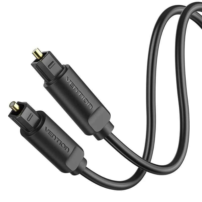 VENTION optisk kabel 3m optiskt ljudkabel TOSLINK-kabel optiskt digitalt ljudkabel fiber optiskt kabel för soundbar till TV hemmabio, PS4, Xbox, [S, PDIF] LG, Samsung, Sony PRO-serie — TV och streaming