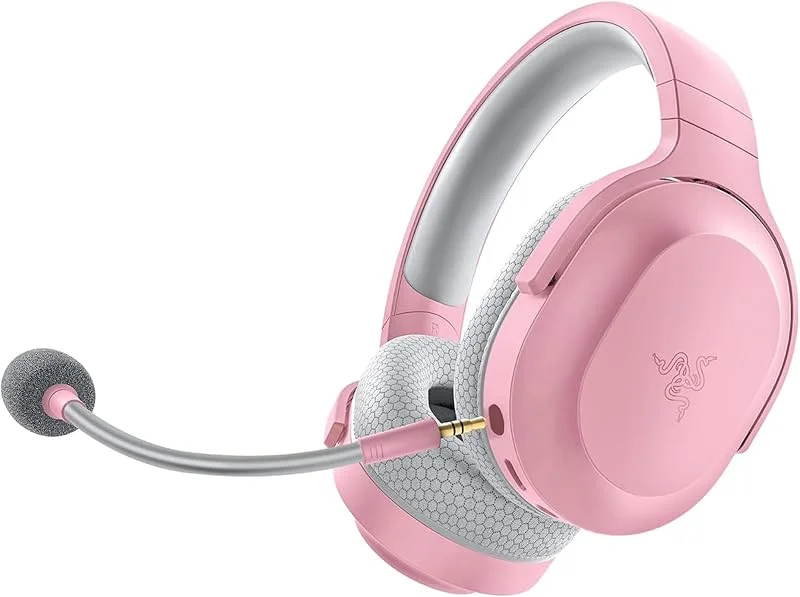 Razer Barracuda X - Trådlöst multiplattformsheadset för spel och mobil (SmartSwitch Dual Wireless, ergonomisk design, TriForce 40mm, kardioidmikrofon, kontroller på headsetet, 50 timmars) Quartz — Hörlurar och ljud