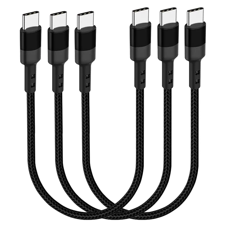 30 cm USB C till USB C-kabel, snabbladdningskabel Typ C PD 20V 3A kompatibel med Samsung Galaxy S20, S9 Ultra Note 20, Pixel 4, 3 XL — Mobil och surfplatta