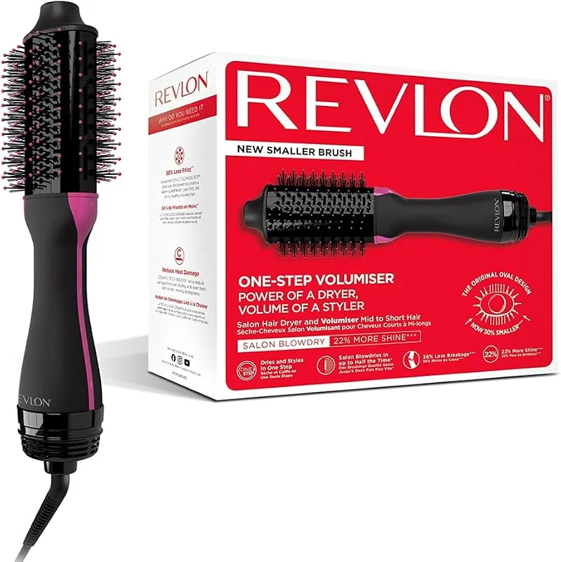Revlon RVDR5282UKE Salong Ettstegs Hårtork och Volymer Mellantill Kort Hår, Svart — Hårvård