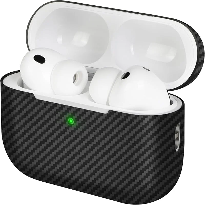 memumi AirPods Pro 3, 0, 5 mm, ultratunt kolfodral för AirPods Pro 3 2025, ultratunt kolfodral, svart — Mobil och surfplatta