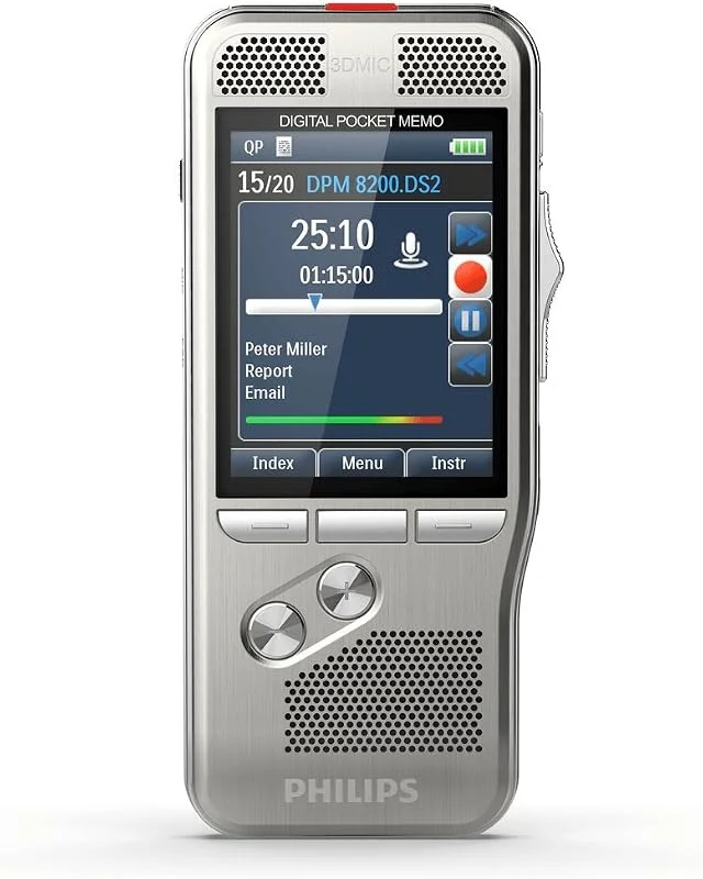 Philips Pocket Memo Diktafon DPM8000 utan programvara — Portabel digital och ljud