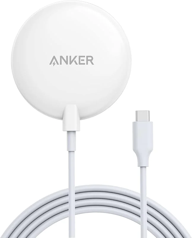 Anker 313 magnetisk trådlös laddningsplatta, trådlös laddare med 150 cm USB-C-kabel, endast lämplig för iPhone 15, 15 Pro, 15 Pro Max, 14, 13, 13 Mini, 13 Pro, 13 Pro Max, 12 (A2567) — Mobil och surfplatta
