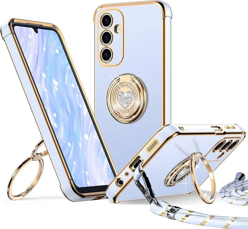 XYZ Fodral för Samsung Galaxy A17 5G med dragsko, blå — Mobil och surfplatta