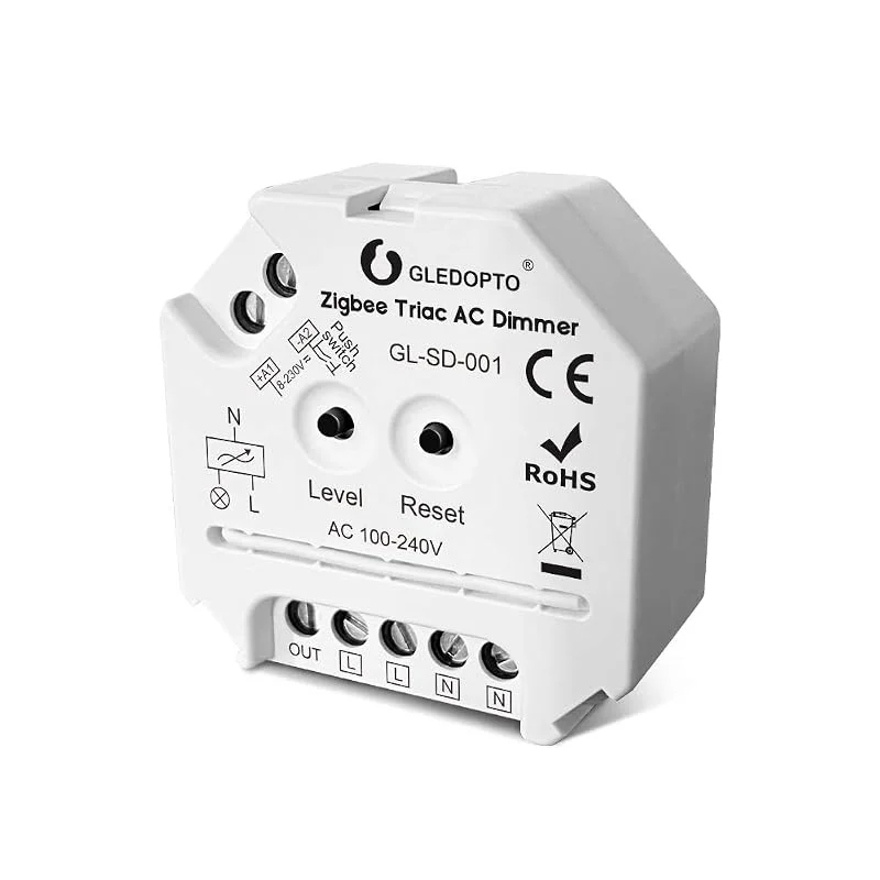 GLEDOPTO Zigbee Triac AC Dimmer Smart Dimbar ljusstyrka för dimbar LED-lampa (SD-001) — Smarta hem