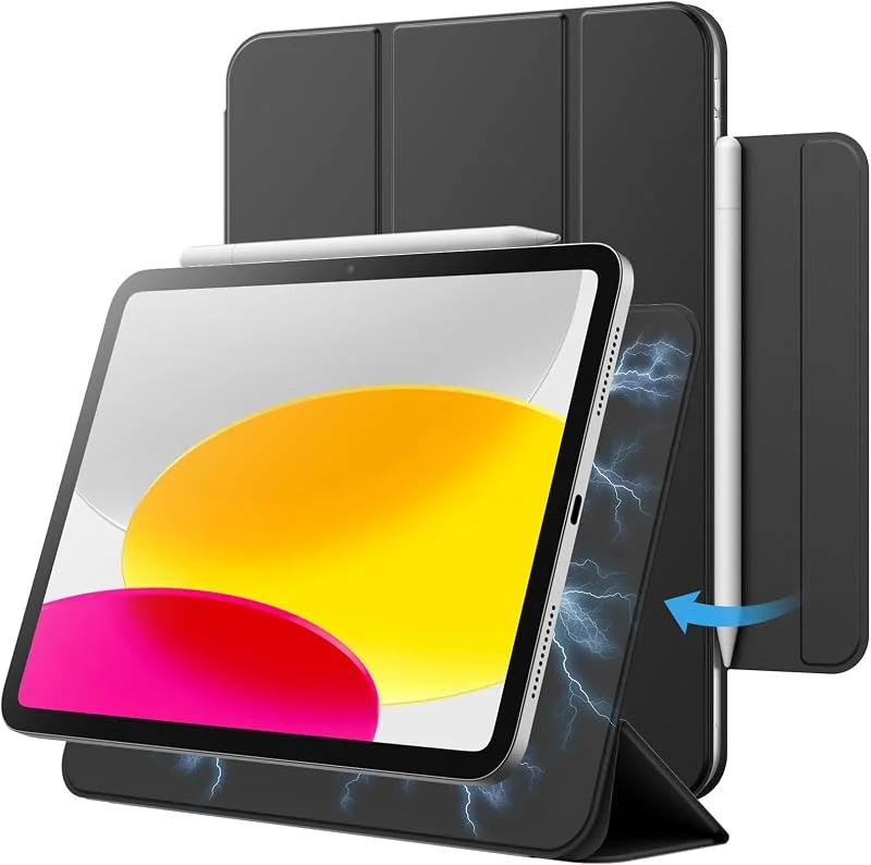 JETech Magnetiskt Fodral för iPad (A16) 11:e, 10:e Gen., Svart — Mobil och surfplatta