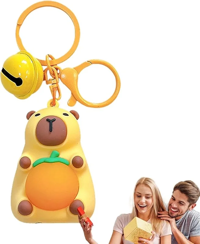 Capybara docka hänge, söt Capybara nyckelring, Söt Capybara Keychain Bag — Mobil och surfplatta