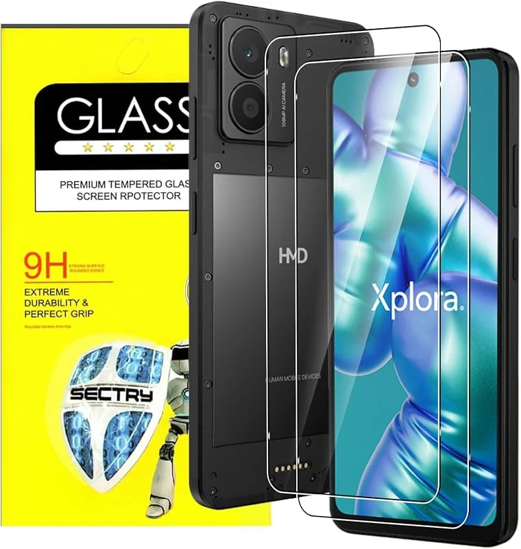 MEMELOKA Härdat glas till XPLORA HMD Fusion X1, 2 stycken [anti-fingeravtryck][bubbelfri] [hög känslighet] hårdhet 9H reptålig HD-skyddsfilm för XPLORA HMD Fusion X1 — Mobil och surfplatta