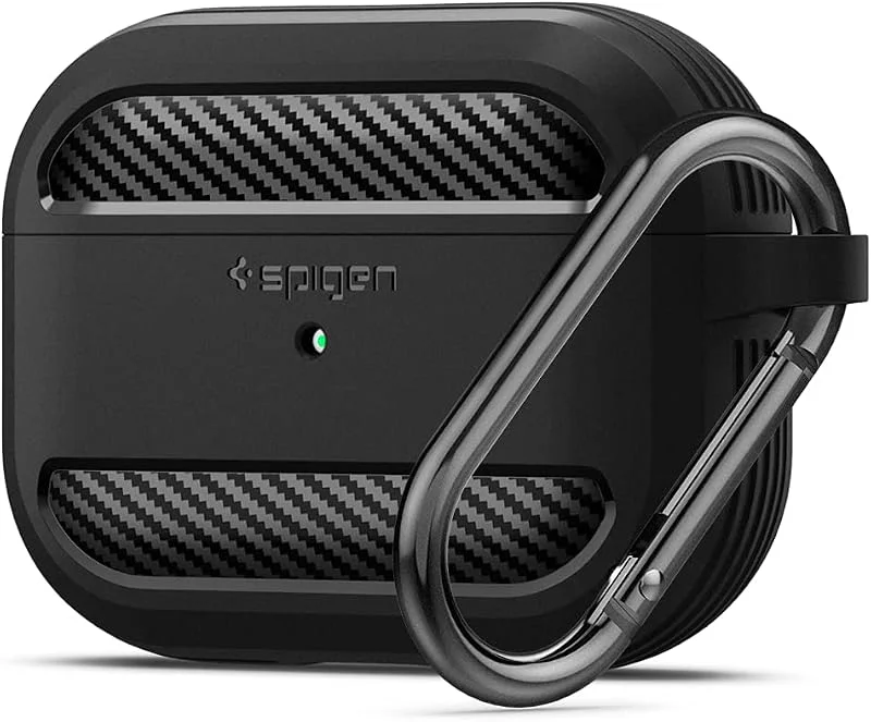 Spigen Rugged Armor Designad för Apple Airpods Pro Fodral (2019) - Matt Svart — Mobil och surfplatta