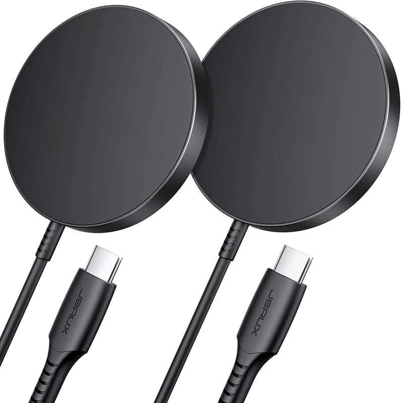 JSAUX för MagSafe Charger iPhone Duo, 18 Pro 2-Pack Black — Mobil och surfplatta