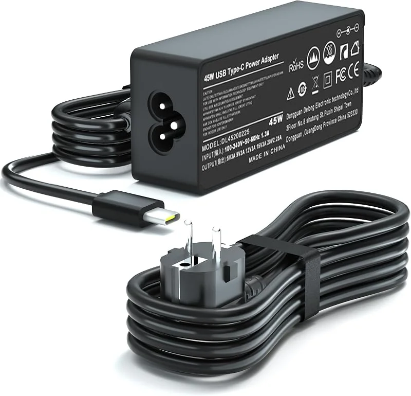 45W USB C Laptop Laddare för Lenovo Chromebook 100e 300e 500e c330 c340 — Mobil och surfplatta