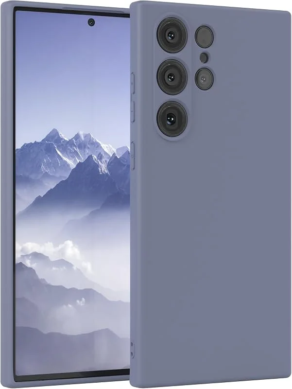 EAZY CASE Silikonfodral kompatibelt med Galaxy S23 Ultra i Stålblå — Mobil och surfplatta