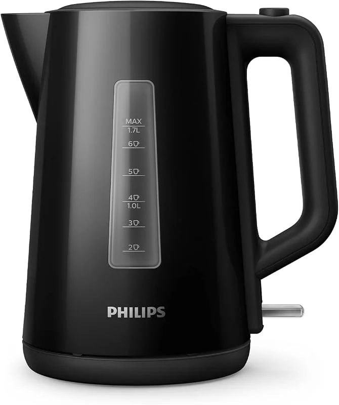 Philips 3000 Vattenkokare, 1, 7 L, vridbar basplatta, Svart — Kök & Hushåll