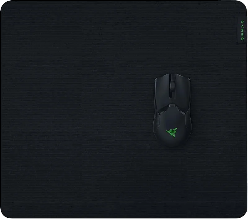 Razer Gigantus V2 Large - Mjuk stor spelmusmatta för hastighet och kontroll (halkfritt gummi, texturerat mikrovävt tyg, 45 x 40 x 0, 3 cm) Svart — Datortillbehör