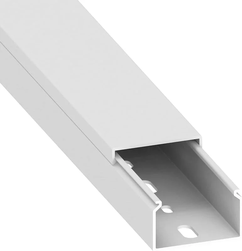 Cablecoach L2540AW1 Kabelkanal (mit Montagelochung im Boden) 25 x 40 mm tillverkad av PVC, längd 1 m, vit — TV och streaming