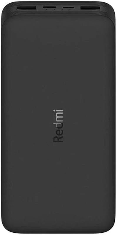 20000mAh Redmi 18W Fast Charge Power Bank Black — Mobil och surfplatta