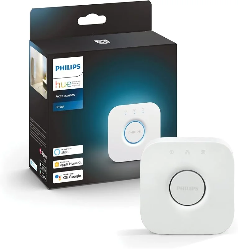 Philips Hue Bridge kontrollenhet, smart hubb för lampor och enheter, vit — Smart belysning