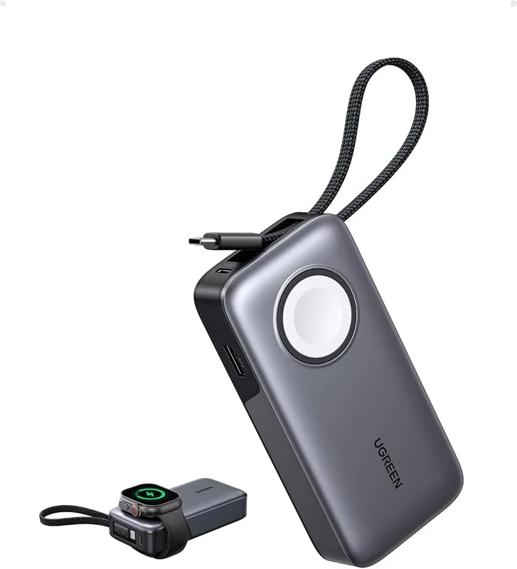 UGREEN Nexode 10000mAh Powerbank für iWatch（5W）med USB-C 30W — Mobil och surfplatta