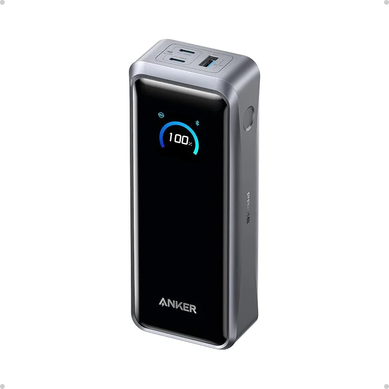 Anker Prime powerbank, 26250mAh, 300W, 3 portar, tvåvägsladdning — Mobil och surfplatta