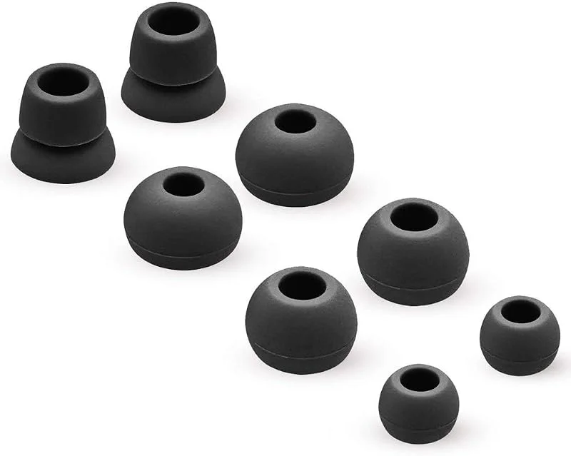 MMOBIEL SILICONE EARPLUGS EAR TOPS COMPATIBLE med PowerBeats 2, 3 MonsterBeats Trådlösa beats med tre par (svart) — Hörlurar och ljud