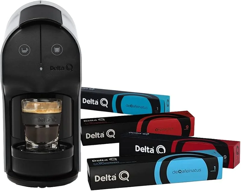 Delta Q Promo kapselmaskin – snabb vit present 100 kapslar — Kök & Hushåll