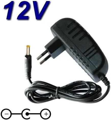 TOP CHARGEUR * strömförsörjning nätadapter laddningskabel laddare 12 V för bärbar DVD-spelare Muse m-995 CVB — Portabel digital och ljud