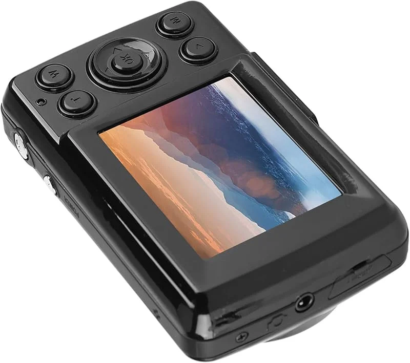 720P HD Kompakta Digitalkameror, 16 MP 2, 4 Tums Digitalkamera, Digital Videokamera för Vuxna, äldre, Barn, 9, 5 X 5, 5 X 2, 5 Cm(Svart) — Portabel digital och ljud
