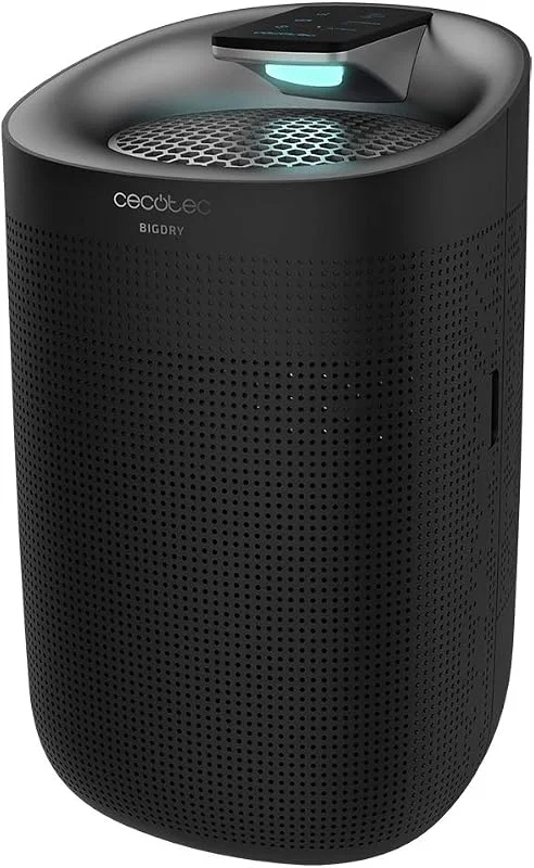 Cecotec Deshumidificador BigDry 3000 PureLight, 750 ml, dag och luftrenare med trippel filtreringsprocess, tank 1 L, 3 hastigheter, effekt 45 W (svart) — Hushållselektronik