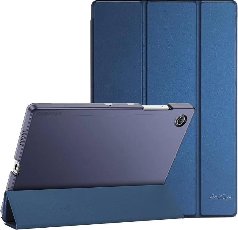 ProCase Fodral Skal för Galaxy Tab A8 10, 5 tum 2021 Case (SM-X200 SM-X205), Smart Folio Slimmat Skyddsfodral Cover Case -Marinblå — Mobil och surfplatta