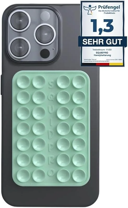 Silikonsugkoppshållare, självhäftande, kompatibel med alla vanliga iPhone- och Android-mobiltelefoner eller andra mobiltelefoner, fodral — Mobil och surfplatta