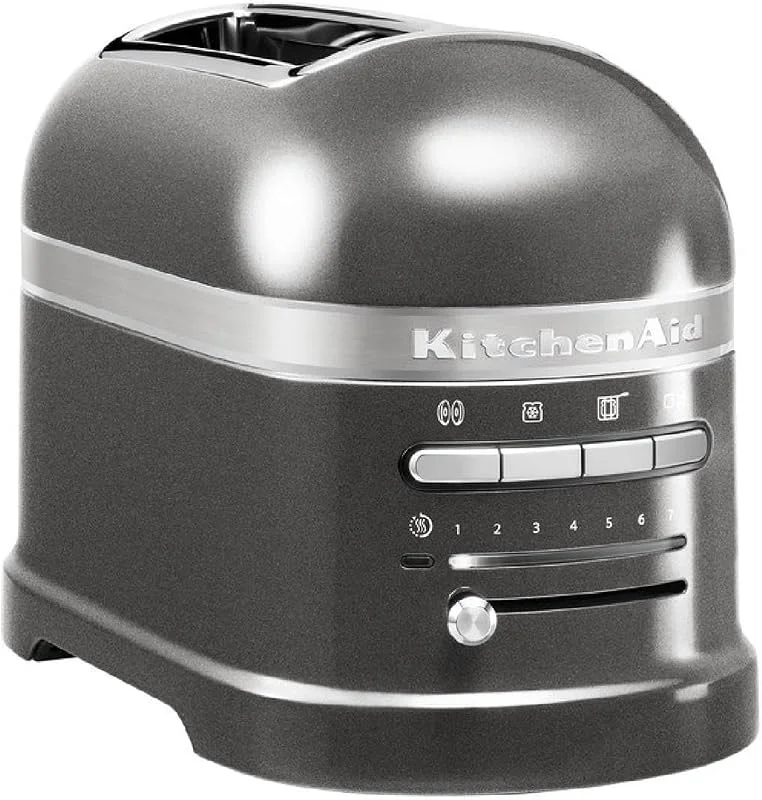 Kitchenaid 5KMT2204EMS Artisan brödrost för 2 skivor, medaljong silver — Kök & Hushåll