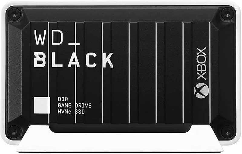 WD_BLACK 500GB D30 Game Drive SSD för Xbox – bärbar extern Solid State-enhet, kompatibel med Xbox och PC, upp till 900MB, s – WDBAMF5000ABW-WESN — Portabel digital och ljud