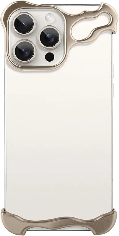 Mobilskal, passar iPhone 16 Pro, metallskal med enkel ramlös design — Mobil och surfplatta