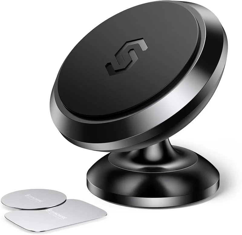 Syncwire Magnetisk Mobilhållare för Bilen, Universell Smartphonehållare, 360° Ställbar KFZ-Armaturhållare, Kompatibel med Iphone, Samsung, Huawei, Xiaomi, Oneplus och mer, Svart — Mobil och surfplatta