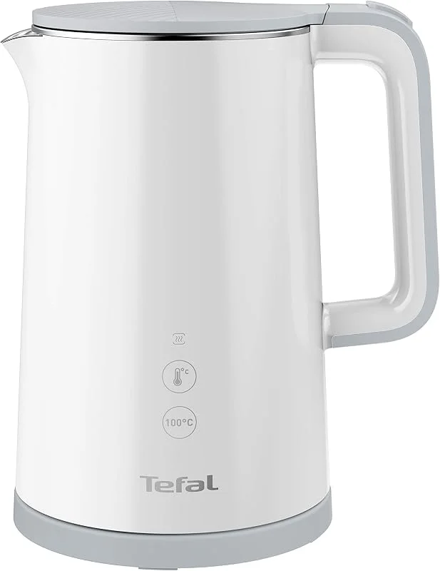 Tefal KO693110 Sense Kettle, 1, 5 l kapacitet, Digital display, 5 temperaturnivåer, 360° bas, Vattennivåindikator, Avtagbart kalkfilter, 30 minuters uppvärmningsfunktion, 1800W, Vit — Kök & Hushåll