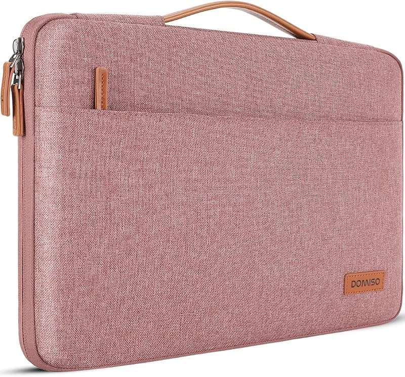 DOMISO 12, 5 tum vattentät laptopväska, fodral, laptop, fodral för 13 tum MacBook Pro Retina, 13 MacBook Air Retina 2018, 12, 9 tum iPad Pro 2016 2017, 13, 5 tum Surface Laptop 2, rosa — Datortillbehör
