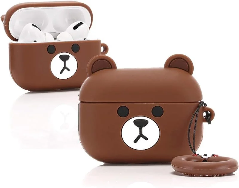 Kompatibel med Apple Airpods Pro&Pro 2 Case Skyddande Rolig Söt Tecknad Slim Candy Cover med nyckelring — Mobil och surfplatta