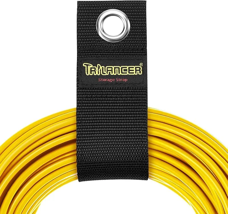 Trilancer Kabelorganisatör Kabelremmar, Högpresterande Förvaringsband, Justerbara Kabelhållare Kabelbindare för Förlängningskablar, Slangar, Rep, Källare, Verkstad, Husbil (4L, 4XL) (8-pack) — Laddning och kablar