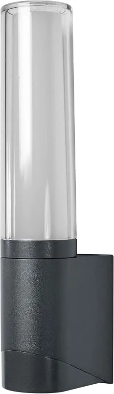 LEDVANCE Smart LED utomhuslampa för väggen med WiFi-teknik, utomhusbelysning RGB-färger utbytbara, mörka. Aluminium, kompatibel med Google och Alexa Voice Control, SMART+ WIFI FLARE WALL — Smarta hem