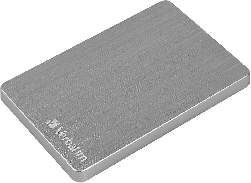 Verbatim Store 'n' Go ALU Slim, 2 TB, Space Grey, extern hårddisk, USB 3.2 GEN 1, hårddisk extern aluminium, för Windows & Mac OS X, bärbar hårddisk, USB-hårddisk — Hårvård