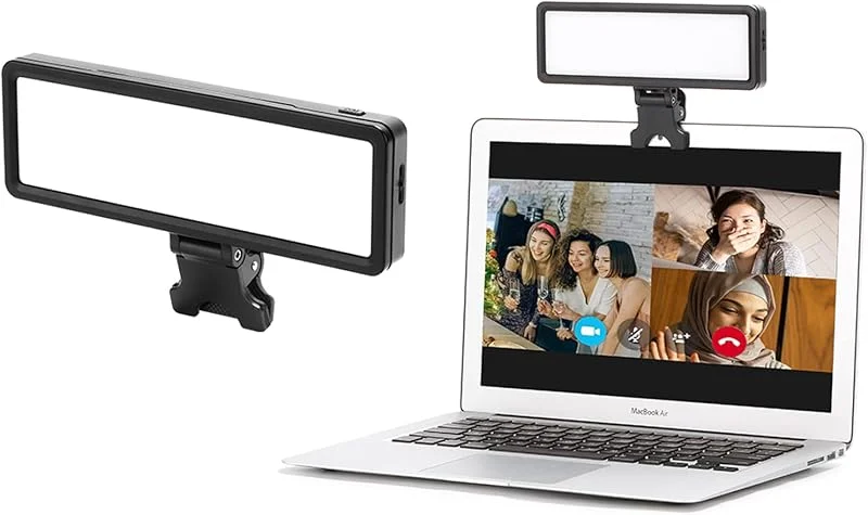 King Ma Selfie ljus för streaming videokonferenser (vit) — Mobil och surfplatta